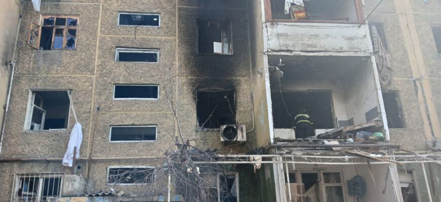 В Коканде произошел взрыв газа в многоэтажном доме