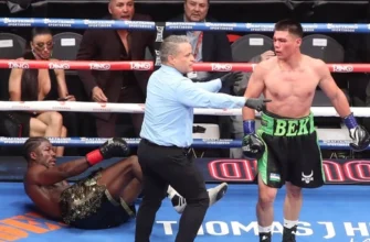 Бектемир Меликузиев победил техническим нокаутом в США и защитил титул WBA