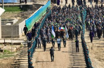 В Кашкадарье простились с инспектором ДПС, погибшим в результате резонансного ДТП в Ташкенте