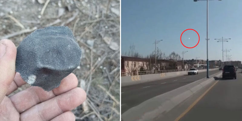 В небе над Ташкентом заметили яркий падающий объект, напоминающий метеорит — видео