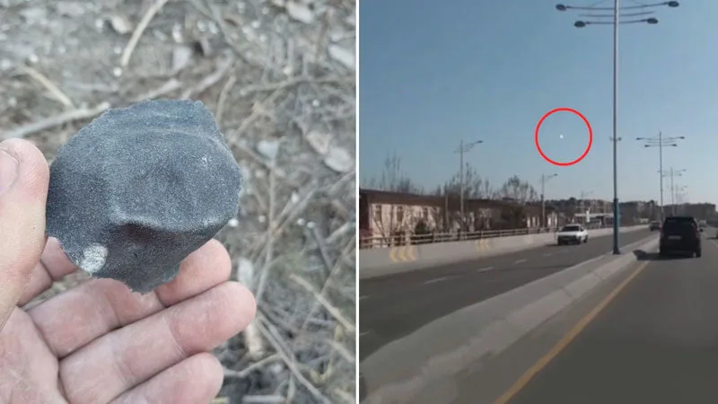 В небе над Ташкентом заметили яркий падающий объект, напоминающий метеорит — видео