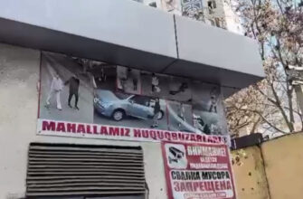 В Ташкенте нарушителей чистоты печатают на баннерах и вывешивают на улицах