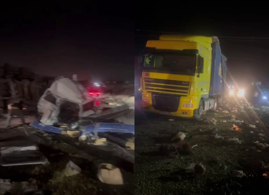 В Ангрене грузовик протаранил четыре автомобиля. Есть погибшие