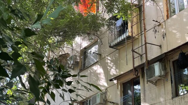 Toshkentdagi ko‘p qavatli uyda kuchli yong‘in yuz berdi