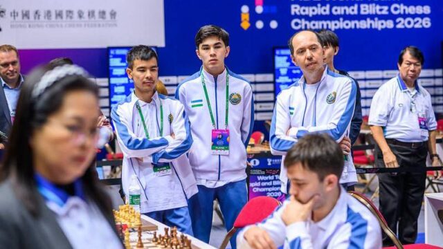 O‘zbekiston rapid bo‘yicha jahon chempionatida 8-o‘rinni egalladi, Sindarov Karlsenni yutdi