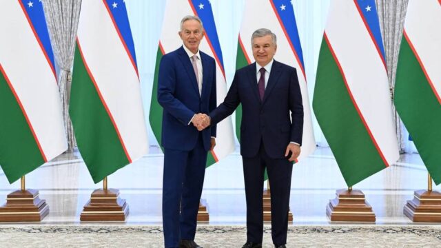 Shavkat Mirziyoyev Global o‘zgarishlar instituti raisi Toni Blerni qabul qildi