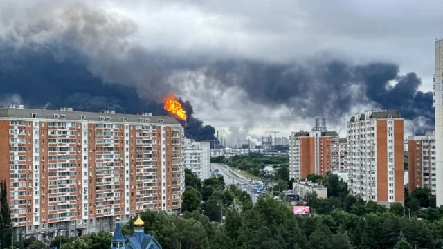Москва подверглась крупнейшей за два года атаке беспилотников