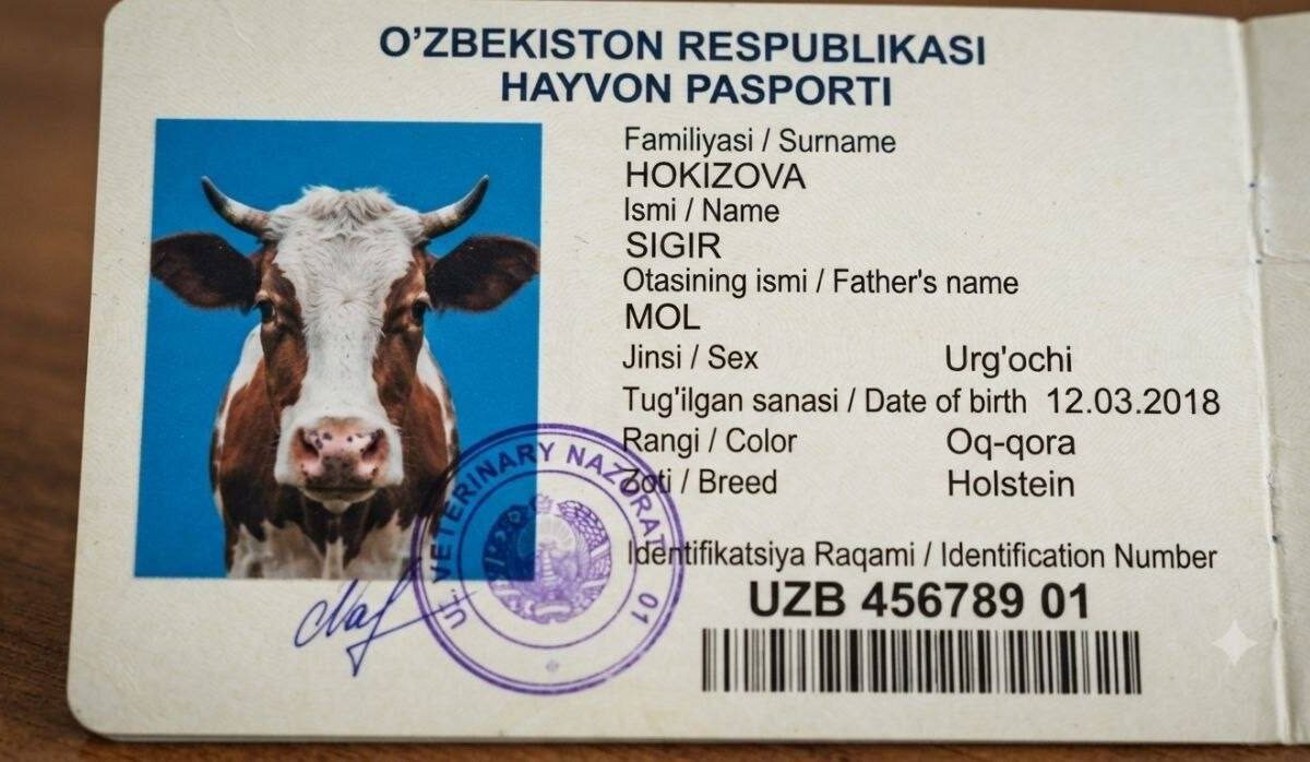 Домашних питомцев и скот в Узбекистане начали заносить в единую электронную базу