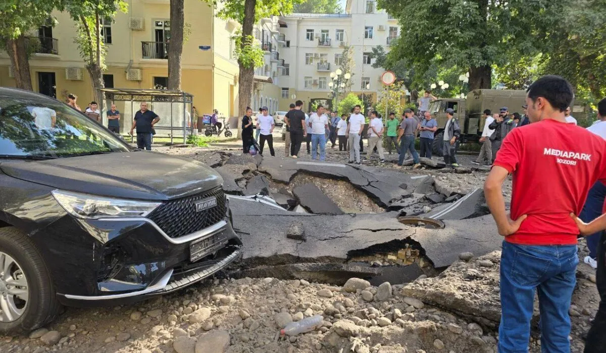Один человек пострадал в результате взрыва трубы на улице Глинка в Ташкенте