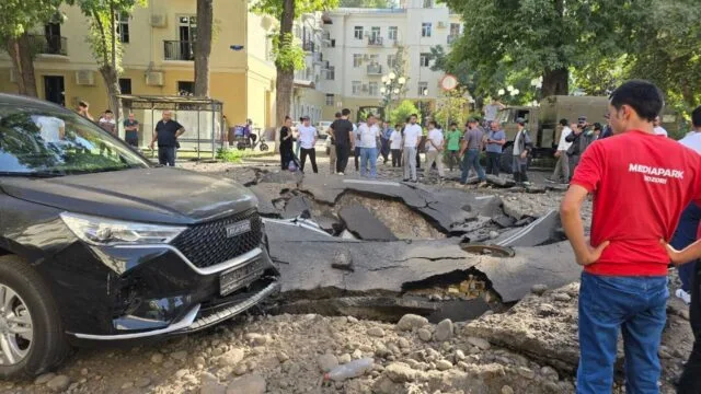 Один человек пострадал в результате взрыва трубы на улице Глинка в Ташкенте