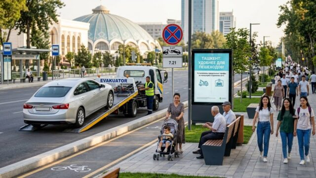 В Ташкенте утвержден новый порядок эвакуации автомобилей