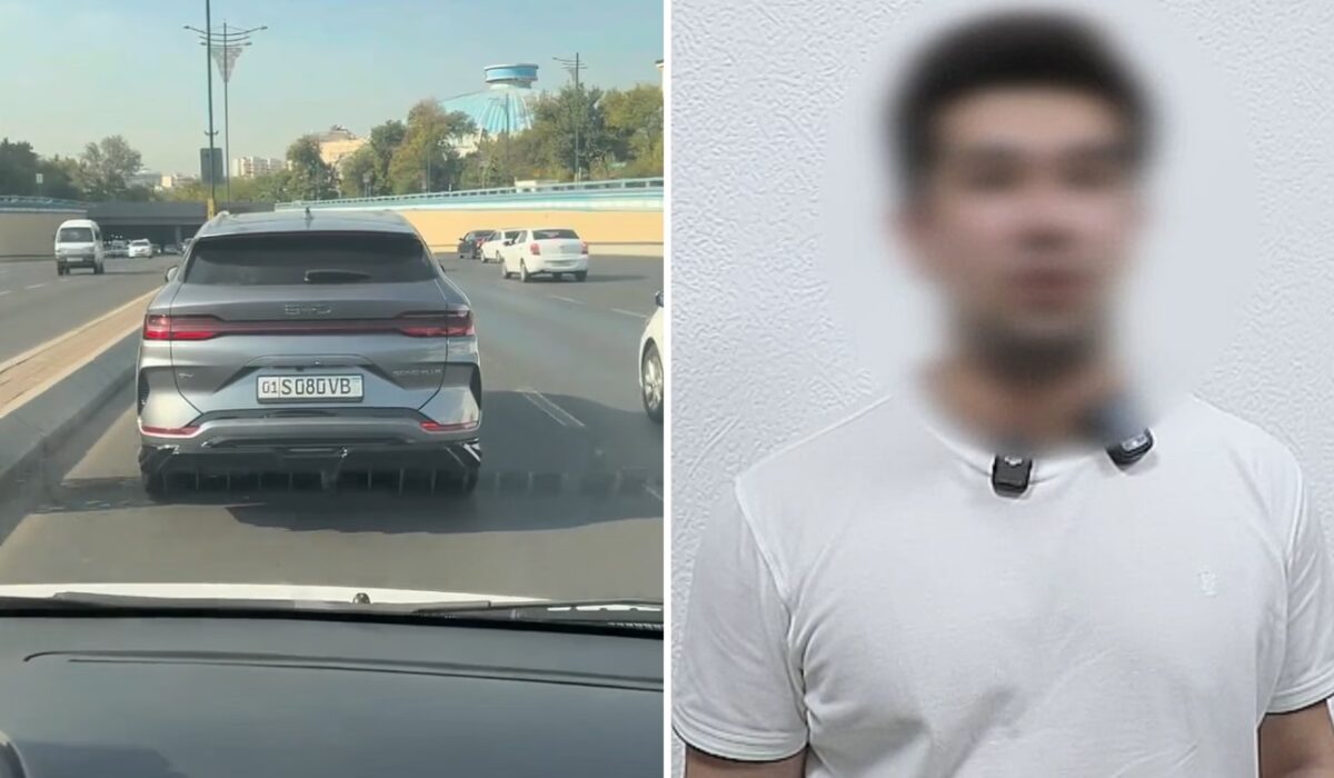В Ташкенте не пропустившего скорую водителя BYD привлекли к ответственности