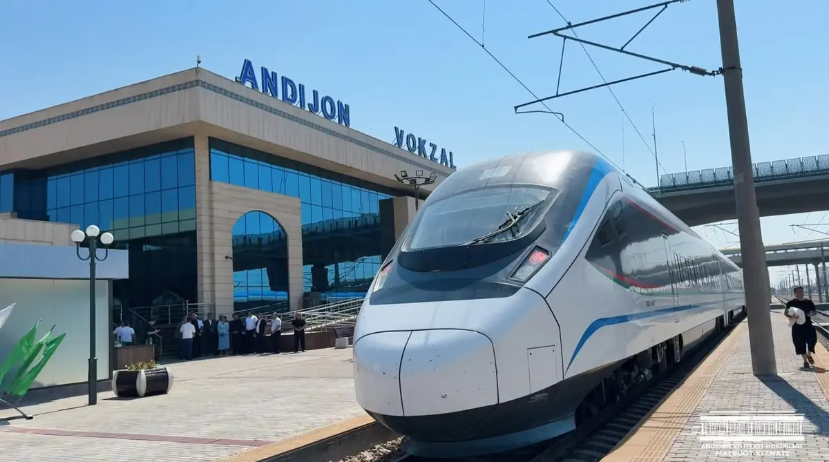 Между Ташкентом и Андижаном запускается новый скоростной поезд CRRC-Daliyan